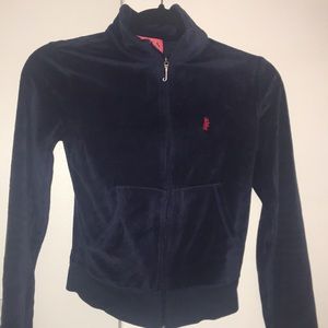 Navy blue Juicy velour sweater